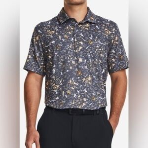 New floral design golf Men's UA Playoff 3.0 Printed Polo